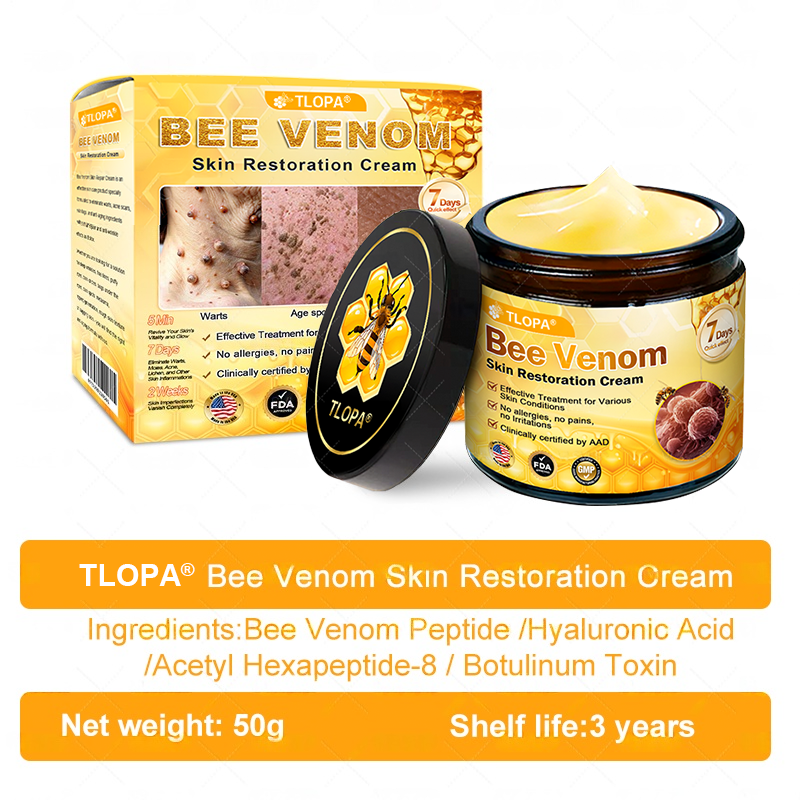 ✨TLOPA® Bee Venom Repair Radiance Cream | Unlock Smooth Skin, Fight Sagging 🎁 Lightweight Daily Care, Limited-Time 70% OFF🎊