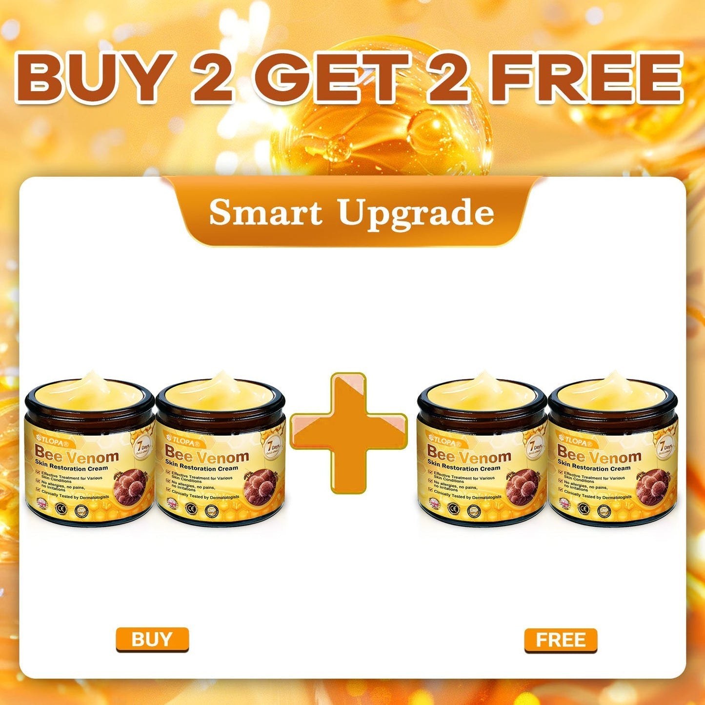 ✨TLOPA® Bee Venom Repair Radiance Cream | Unlock Smooth Skin, Fight Sagging 🎁 Lightweight Daily Care, Limited-Time 70% OFF🎊