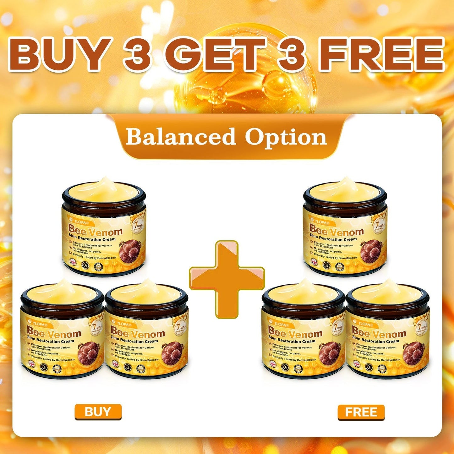 ✨TLOPA® Bee Venom Repair Radiance Cream | Unlock Smooth Skin, Fight Sagging 🎁 Lightweight Daily Care, Limited-Time 70% OFF🎊