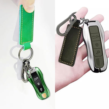 🌈 Keychain Leather keychain Universal key ring D-ring hanging chain💫