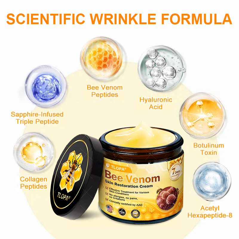 ✨TLOPA® Bee Venom Repair Radiance Cream | Unlock Smooth Skin, Fight Sagging 🎁 Lightweight Daily Care, Limited-Time 70% OFF🎊