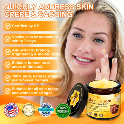 ✨TLOPA® Bee Venom Repair Radiance Cream | Unlock Smooth Skin, Fight Sagging 🎁 Lightweight Daily Care, Limited-Time 70% OFF🎊
