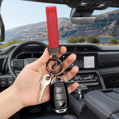 Carbon fiber car keychain, car accessory key ring and anti-loss product