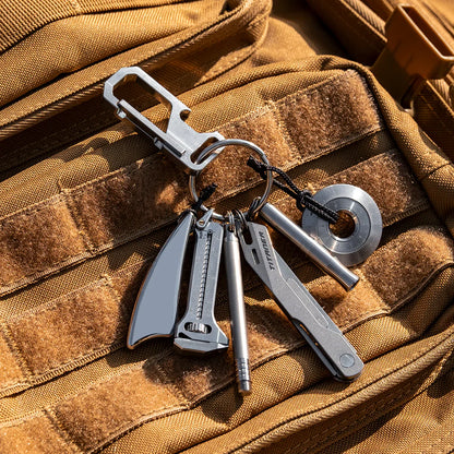 Travel camping military keychain
